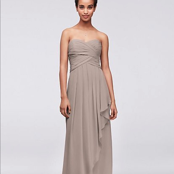 David’s bridal bridesmaid dresses in biscotti - Picture 1 of 4